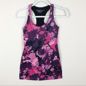 Beyond Yoga Long Racerback Tank Dazed Floral